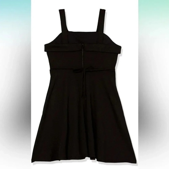 Big Girls Rhinestone Trim Tie Back Sleeveless Dress NWT - Picture 2 of 3